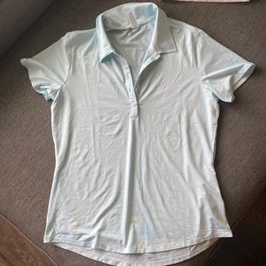 NWOT light blue adidas Women’s lightweight golf polo